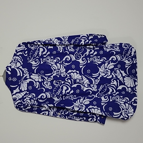 Lilly Pulitzer pullover shirt dress Sz XS Seahorse Beachy Vacation Resort - Picture 6 of 9